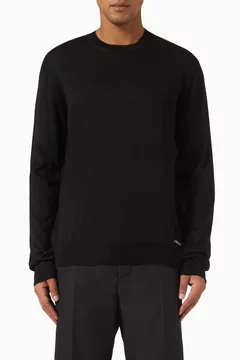 Crewneck Sweater in Silk Knit