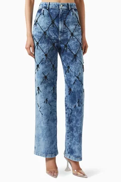 Embellished Jeans in Denim