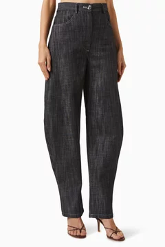 High-Waist Barrel Jeans