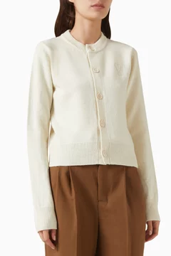 Knit Cardigan in Wool Blend