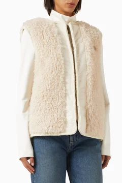 Tournel Vest in Teddy Fleece