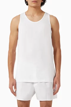Underwear Vest in Superfine Cotton