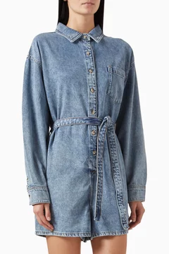 Weightless Romper in Denim